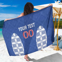 Custom Moldova Football Sarong Tricolorii Tree Of Life Blue Version - Wonder Print Shop