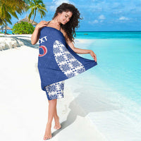 Custom Moldova Football Sarong Tricolorii Tree Of Life Blue Version - Wonder Print Shop