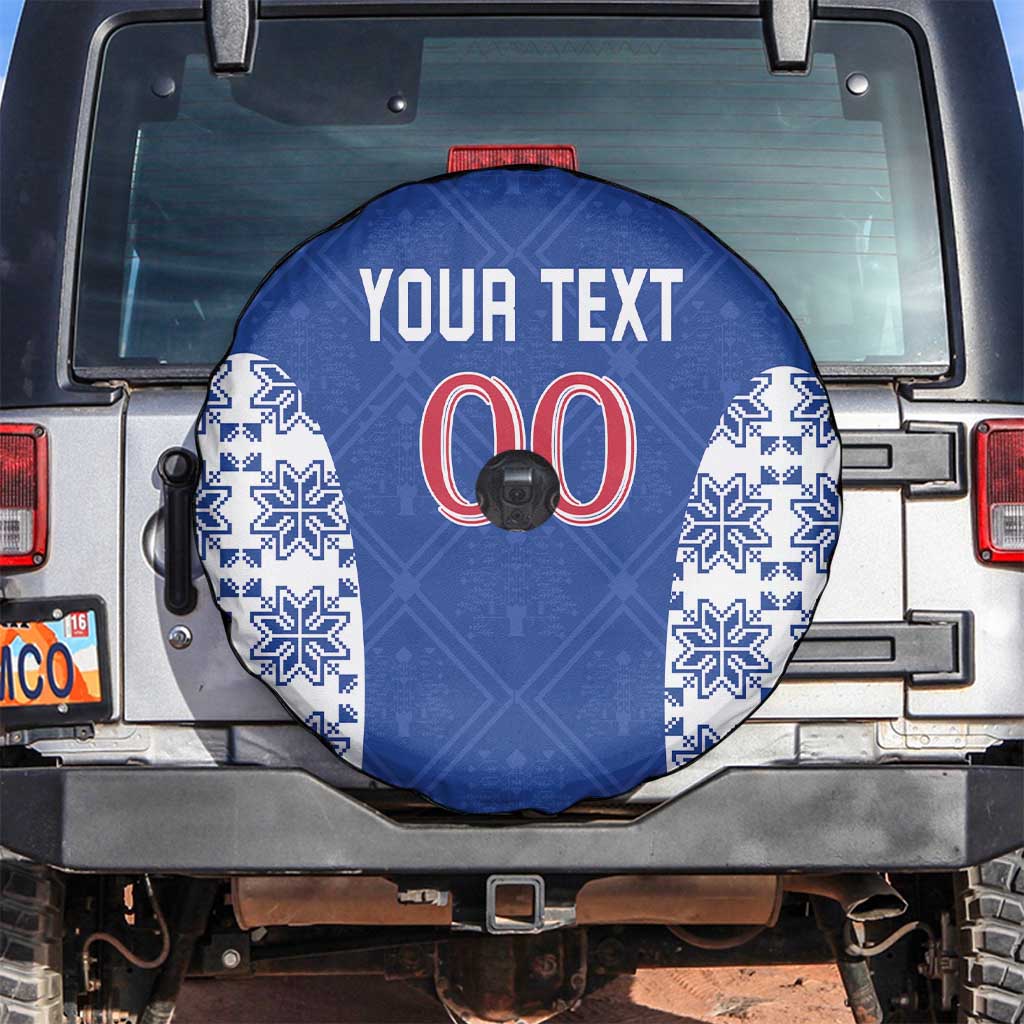 Custom Moldova Football Spare Tire Cover Tricolorii Tree Of Life Blue Version - Wonder Print Shop