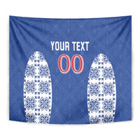 Custom Moldova Football Tapestry Tricolorii Tree Of Life Blue Version - Wonder Print Shop