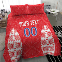 Custom Moldova Football Bedding Set Tricolorii Tree Of Life Red Version - Wonder Print Shop