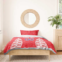 Custom Moldova Football Bedding Set Tricolorii Tree Of Life Red Version - Wonder Print Shop