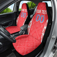 Custom Moldova Football Car Seat Cover Tricolorii Tree Of Life Red Version - Wonder Print Shop