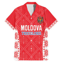Custom Moldova Football Family Matching Mermaid Dress and Hawaiian Shirt Tricolorii Tree Of Life Red Version - Wonder Print Shop
