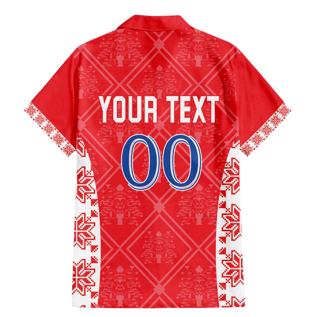 Custom Moldova Football Family Matching Mermaid Dress and Hawaiian Shirt Tricolorii Tree Of Life Red Version - Wonder Print Shop