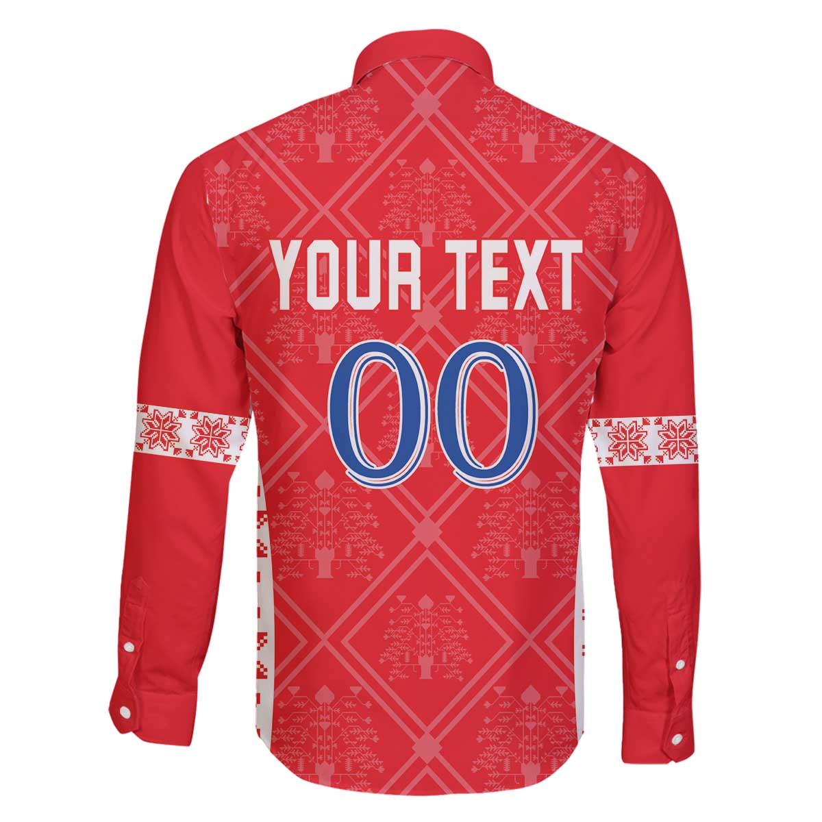 Custom Moldova Football Family Matching Off The Shoulder Long Sleeve Dress and Hawaiian Shirt Tricolorii Tree Of Life Red Version - Wonder Print Shop