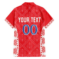 Custom Moldova Football Family Matching Short Sleeve Bodycon Dress and Hawaiian Shirt Tricolorii Tree Of Life Red Version - Wonder Print Shop