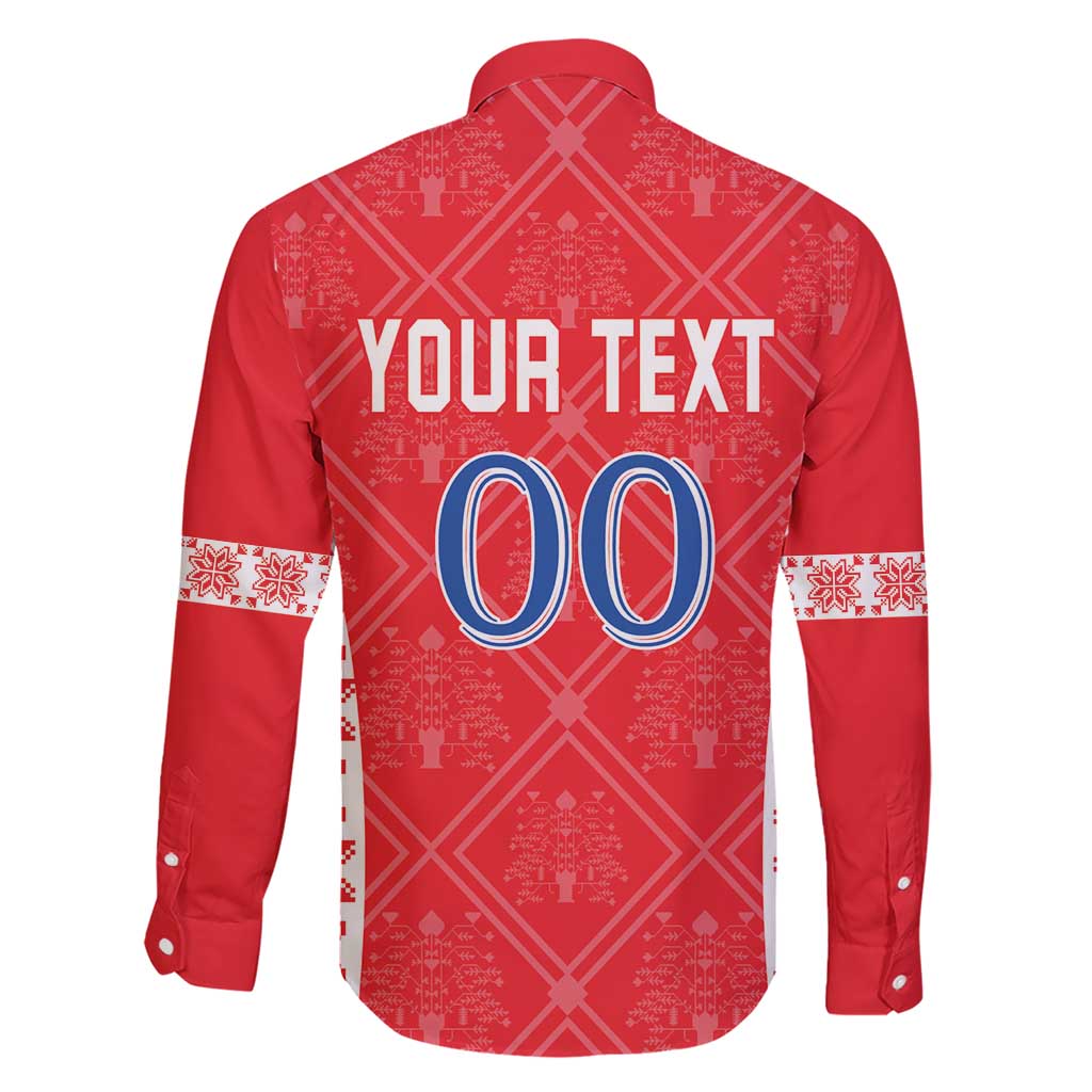 Custom Moldova Football Family Matching Short Sleeve Bodycon Dress and Hawaiian Shirt Tricolorii Tree Of Life Red Version - Wonder Print Shop