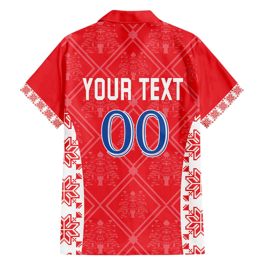 Custom Moldova Football Family Matching Summer Maxi Dress and Hawaiian Shirt Tricolorii Tree Of Life Red Version - Wonder Print Shop