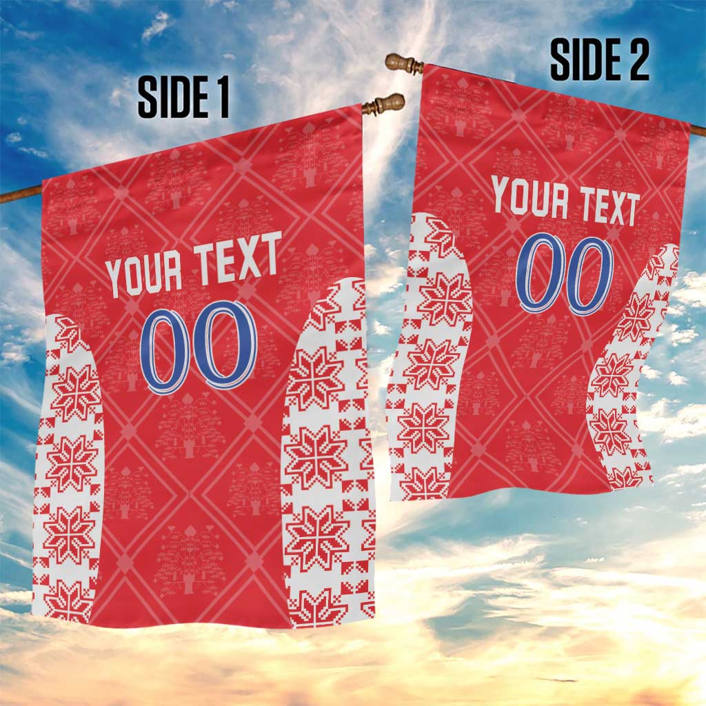 Custom Moldova Football Garden Flag Tricolorii Tree Of Life Red Version - Wonder Print Shop