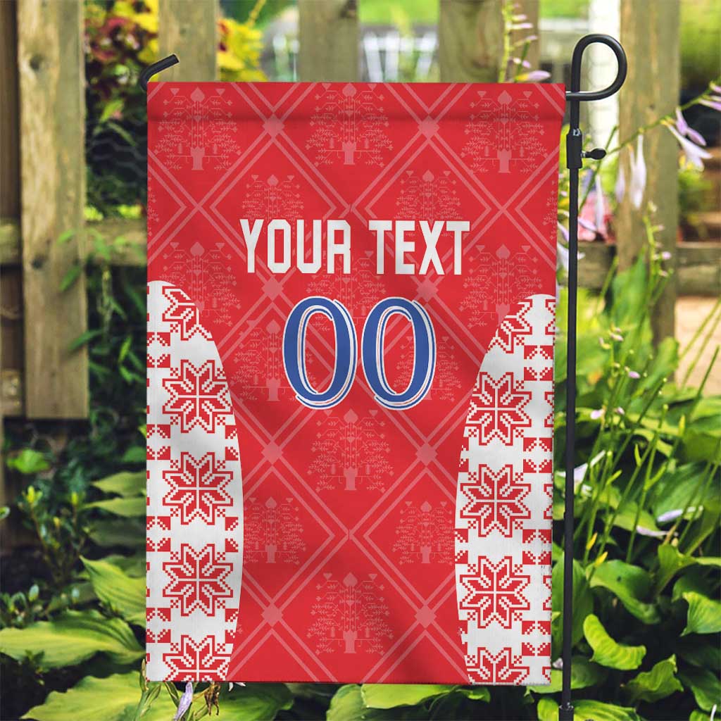 Custom Moldova Football Garden Flag Tricolorii Tree Of Life Red Version - Wonder Print Shop