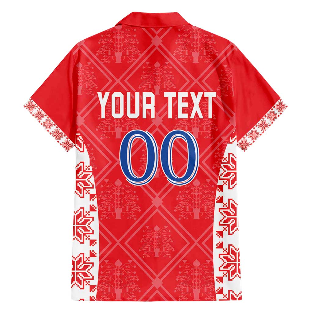 Custom Moldova Football Hawaiian Shirt Tricolorii Tree Of Life Red Version - Wonder Print Shop