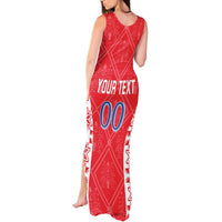 Custom Moldova Football Tank Maxi Dress Tricolorii Tree Of Life Red Version - Wonder Print Shop