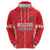 Custom Moldova Football Zip Hoodie Tricolorii Tree Of Life Red Version - Wonder Print Shop