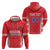 Custom Moldova Football Zip Hoodie Tricolorii Tree Of Life Red Version - Wonder Print Shop