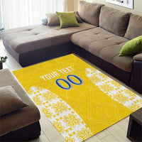 Custom Moldova Football Area Rug Tricolorii Tree Of Life Yellow Version - Wonder Print Shop