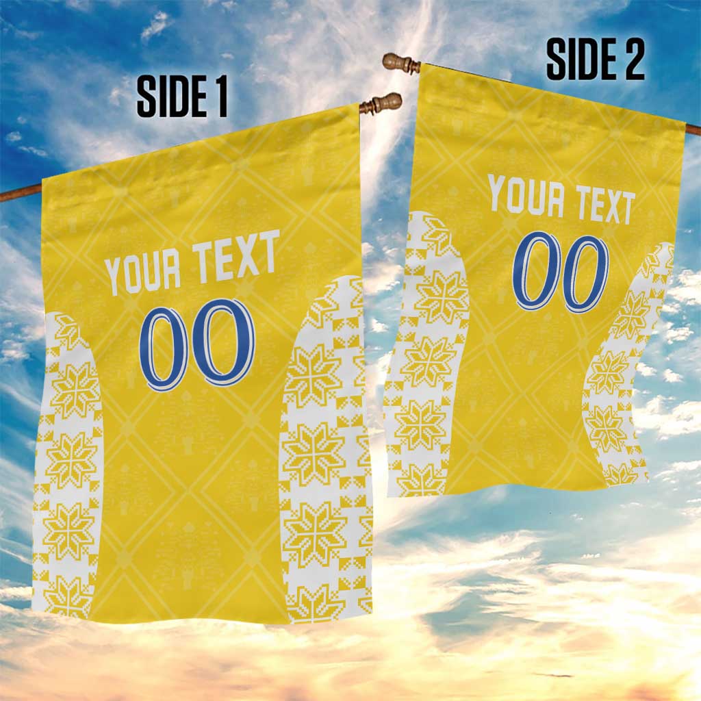 Custom Moldova Football Garden Flag Tricolorii Tree Of Life Yellow Version - Wonder Print Shop