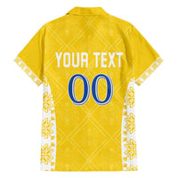 Custom Moldova Football Hawaiian Shirt Tricolorii Tree Of Life Yellow Version - Wonder Print Shop