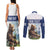 Personalized Finland Couples Matching Tank Maxi Dress and Long Sleeve Button Shirt Brown Bear With Lily Of The Valley - Wonder Print Shop