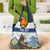 Personalized Finland Grocery Bag Brown Bear With Lily Of The Valley