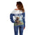 Personalized Finland Off Shoulder Sweater Brown Bear With Lily Of The Valley - Wonder Print Shop