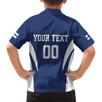 Custom Finland Hockey Family Matching Off The Shoulder Long Sleeve Dress and Hawaiian Shirt Suomi Leijonat Mascot - Wonder Print Shop