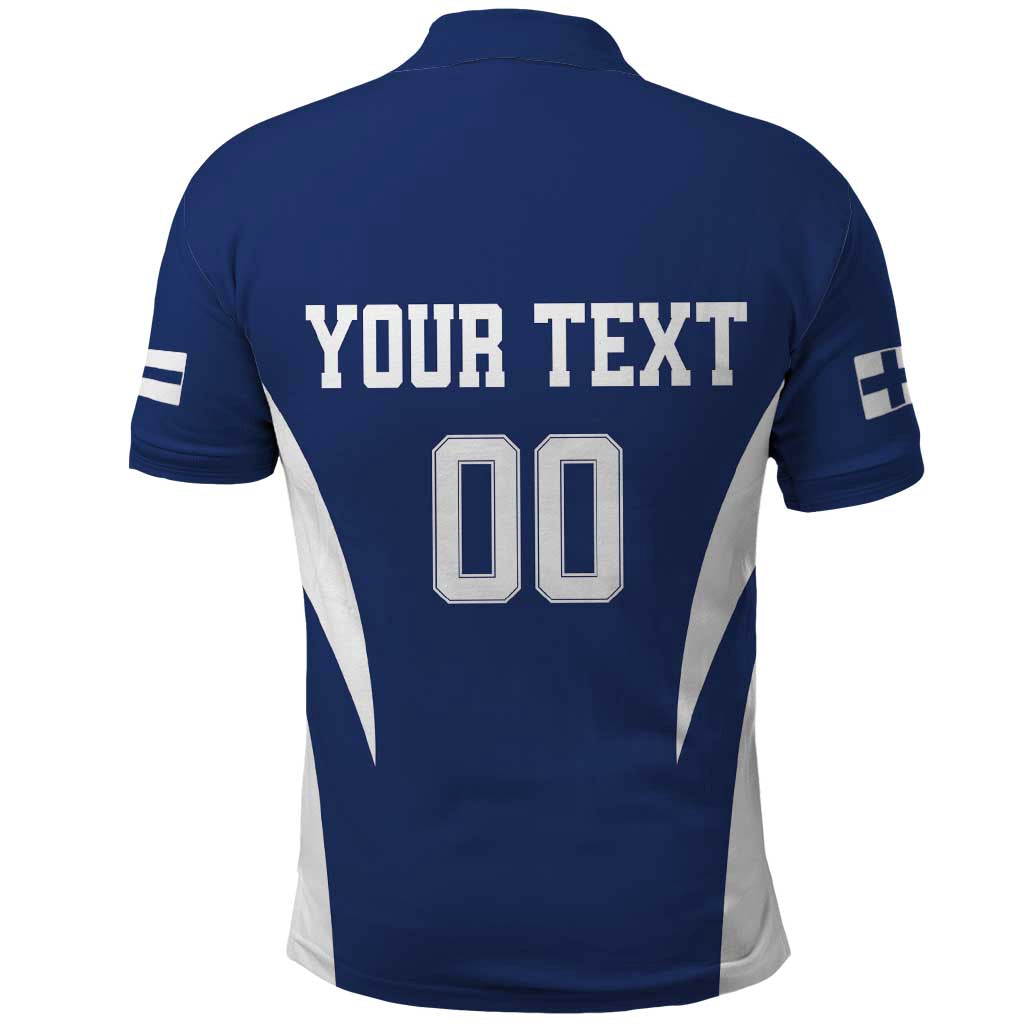 Custom Finland Hockey Polo Shirt Suomi Leijonat Mascot - Wonder Print Shop