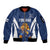 Custom Finland Hockey Sleeve Zip Bomber Jacket Suomi Leijonat Mascot - Wonder Print Shop
