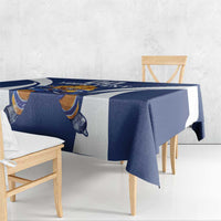 Custom Finland Hockey Tablecloth Suomi Leijonat Mascot - Wonder Print Shop