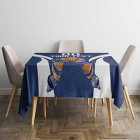 Custom Finland Hockey Tablecloth Suomi Leijonat Mascot - Wonder Print Shop