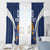 Custom Finland Hockey Window Curtain Suomi Leijonat Mascot - Wonder Print Shop