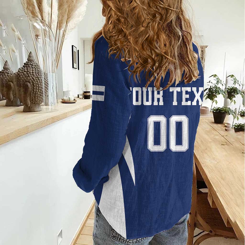 Custom Finland Hockey Women Casual Shirt Suomi Leijonat Mascot - Wonder Print Shop