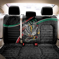 Mexico Eagle Spirit Personalized Back Car Seat Cover Ancient Aztec Pattern - Wonder Print Shop