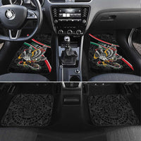 Mexico Eagle Spirit Personalized Car Mats Ancient Aztec Pattern - Wonder Print Shop
