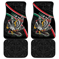 Mexico Eagle Spirit Personalized Car Mats Ancient Aztec Pattern - Wonder Print Shop