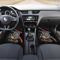 Mexico Eagle Spirit Personalized Car Mats Ancient Aztec Pattern - Wonder Print Shop