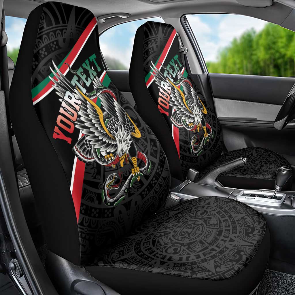 Mexico Eagle Spirit Personalized Car Seat Cover Ancient Aztec Pattern - Wonder Print Shop