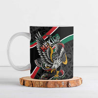 Mexico Eagle Spirit Personalized Ceramic Mug Ancient Aztec Pattern - Wonder Print Shop