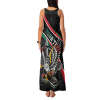 Mexico Eagle Spirit Personalized Family Matching Tank Maxi Dress and Hawaiian Shirt Ancient Aztec Pattern - Wonder Print Shop