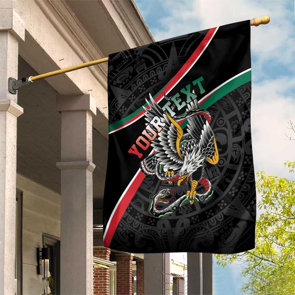 Mexico Eagle Spirit Personalized Garden Flag Ancient Aztec Pattern - Wonder Print Shop