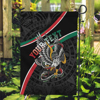 Mexico Eagle Spirit Personalized Garden Flag Ancient Aztec Pattern - Wonder Print Shop