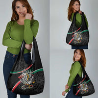 Mexico Eagle Spirit Personalized Grocery Bag Ancient Aztec Pattern - Wonder Print Shop