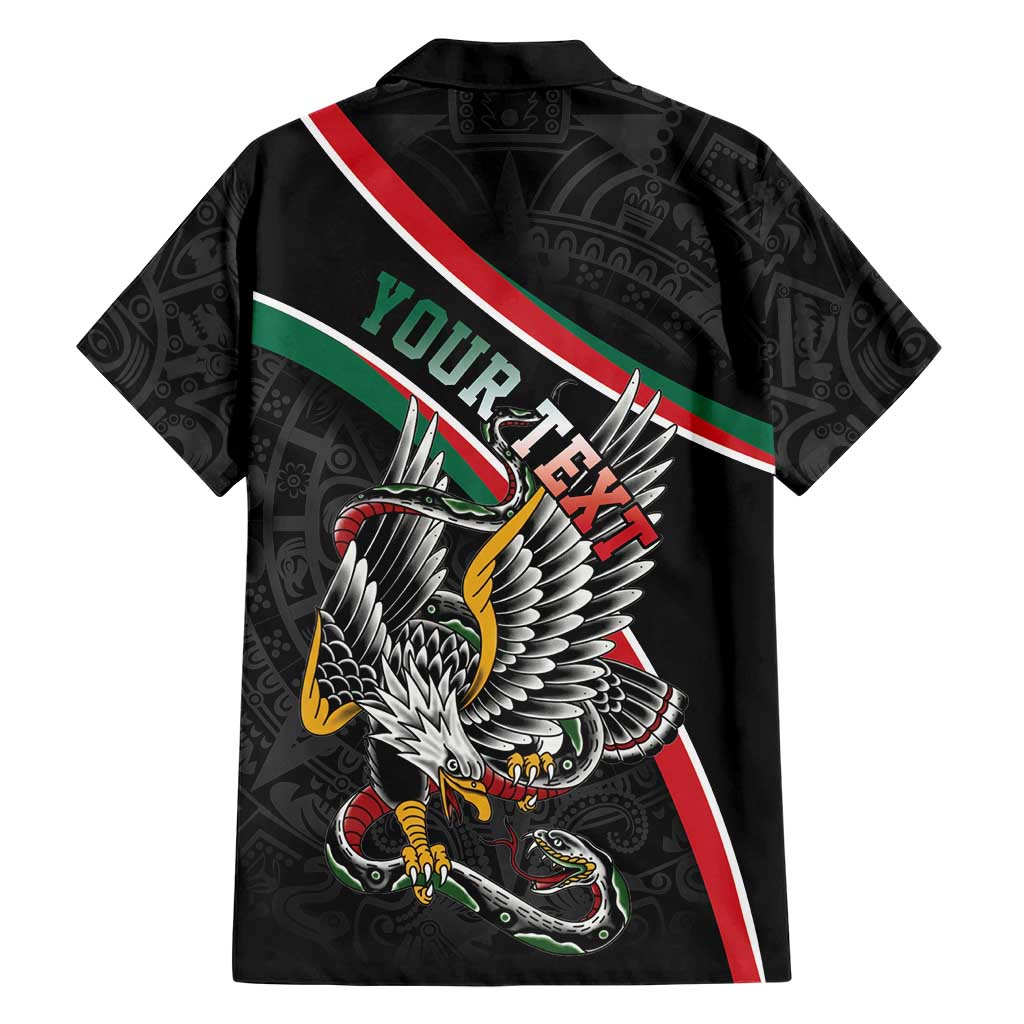 Mexico Eagle Spirit Personalized Hawaiian Shirt Ancient Aztec Pattern - Wonder Print Shop