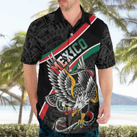 Mexico Eagle Spirit Personalized Hawaiian Shirt Ancient Aztec Pattern - Wonder Print Shop