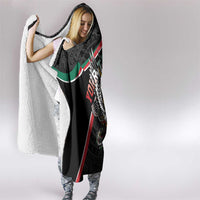 Mexico Eagle Spirit Personalized Hooded Blanket Ancient Aztec Pattern - Wonder Print Shop