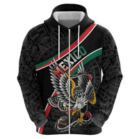 Mexico Eagle Spirit Personalized Hoodie Ancient Aztec Pattern - Wonder Print Shop
