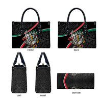 Mexico Eagle Spirit Personalized Leather Bag Ancient Aztec Pattern - Wonder Print Shop