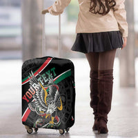 Mexico Eagle Spirit Personalized Luggage Cover Ancient Aztec Pattern - Wonder Print Shop