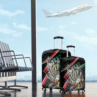Mexico Eagle Spirit Personalized Luggage Cover Ancient Aztec Pattern - Wonder Print Shop