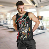 Mexico Eagle Spirit Personalized Men Tank Top Ancient Aztec Pattern - Wonder Print Shop